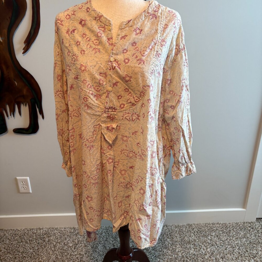 Magnolia Pearl Cotton Hand Block Print Ines Top 928 - Swell NWT